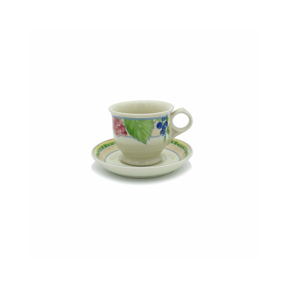 Set 6 tazze caffè con piattino Mancioli [2f08769d]