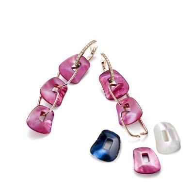 Orecchini Puzzle con 3 Puzzle Intercambiabili [74ac3cbe]