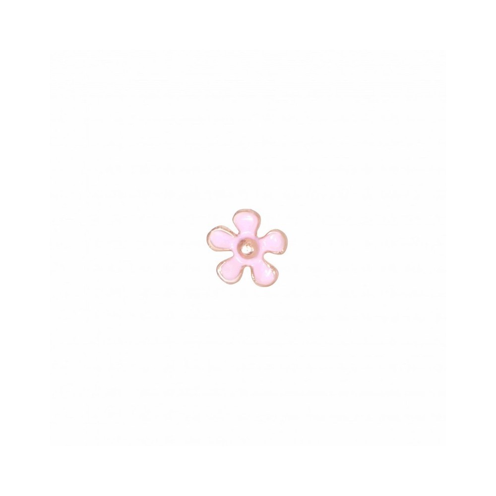 Orecchino singolo a lobo fiore coachella rosa [a6b5c489]