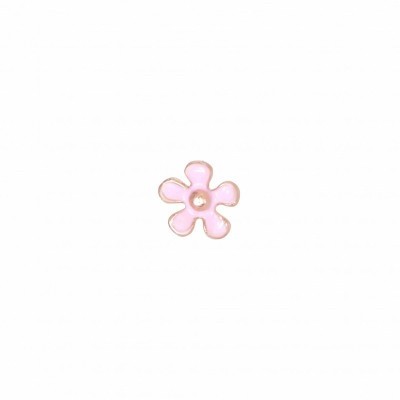 Orecchino singolo a lobo fiore coachella rosa [a6b5c489]