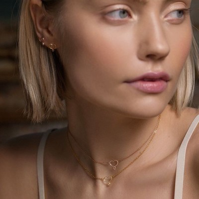 Orecchino cuore Maman et Sophie giallo [0f14e011]