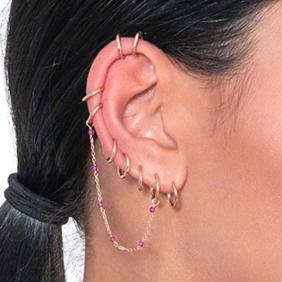 Piercing a cerchio oro rosa 18k [d6d4215c]