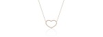 Collaba cuore filo diamanti oro 18k [116037cc]