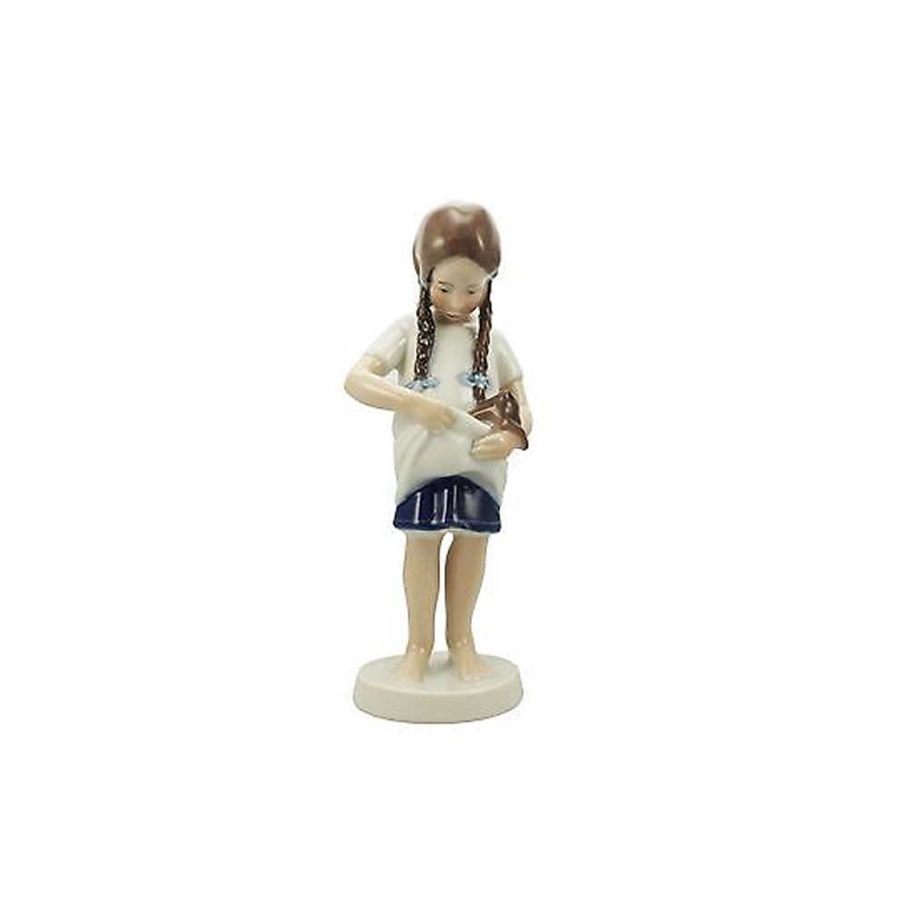 Bimba con gattino 17 cm Royal Copenhagen [926f3186]