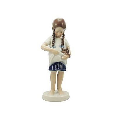 Bimba con gattino 17 cm Royal Copenhagen [926f3186]