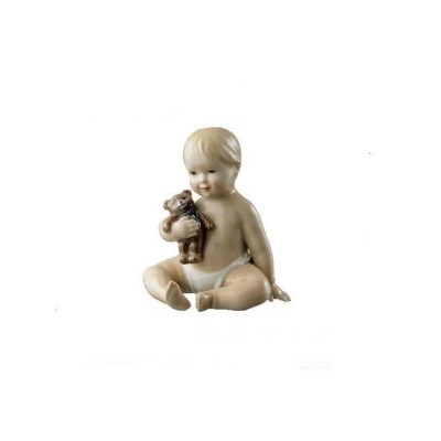 Statuina Neonato con Orsetto Royal Copenhagen [5ca1b03e]