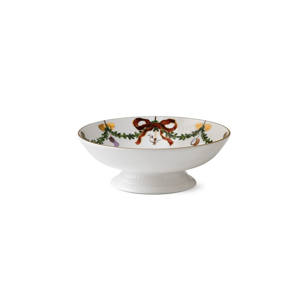 Alzata Star Fluted Christmas 18cm [8101810f]
