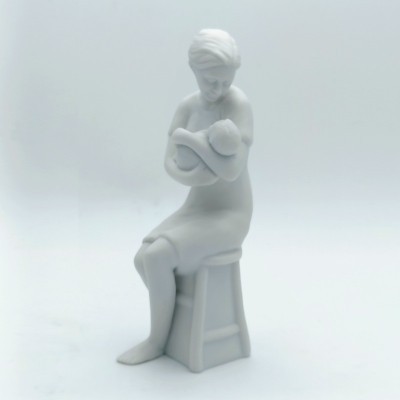 Statuina Amore Materno Bianca 18cm [d50a1928]