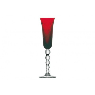 Flute Champagne Bubbles Rosso [e844dace]