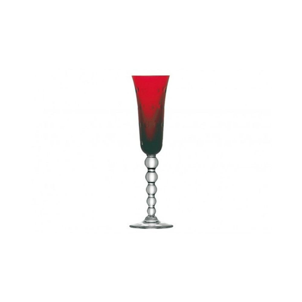 Flute Champagne Bubbles Rosso [e844dace]