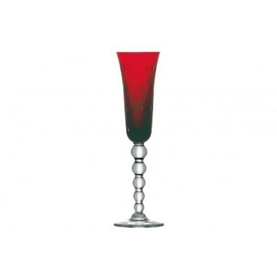 Flute Champagne Bubbles Rosso [e844dace]