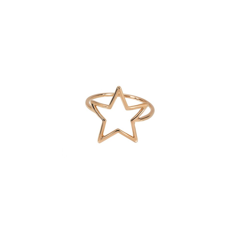 Anello Stella filo piatto oro 18k [f3a43a61]