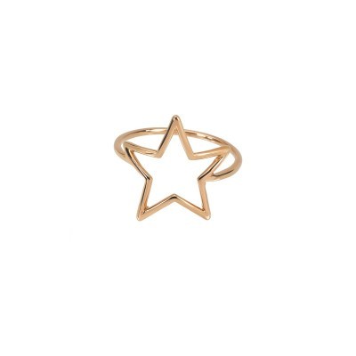 Anello Stella filo piatto oro 18k [f3a43a61]