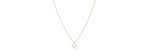 Collana con stella a filo piatto 18kt [c208e355]