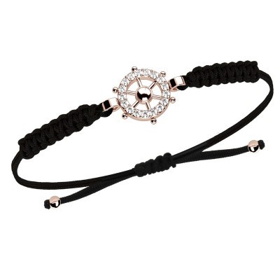 Bracciale Corda Timone oro 18kt e diamanti [72774250]