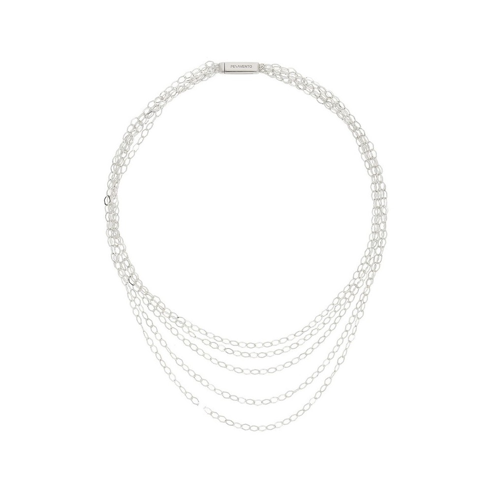Collana Dna Fly Lucido Rodio [caa70610]
