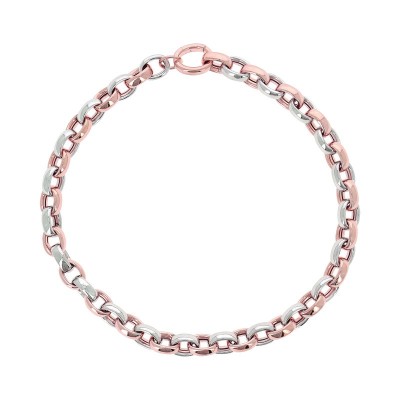 Collana Lucido rosa Rodio Elegance Rolò [da77185b]