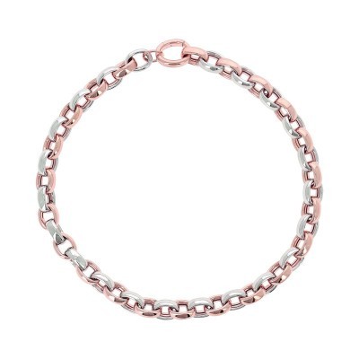 Collana Lucido rosa Rodio Elegance Rolò [da77185b]