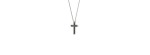 Collana Croce in oro nero e diamanti [ac6a88c6]