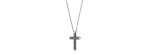 Collana Croce in oro nero e diamanti [f6279fc0]