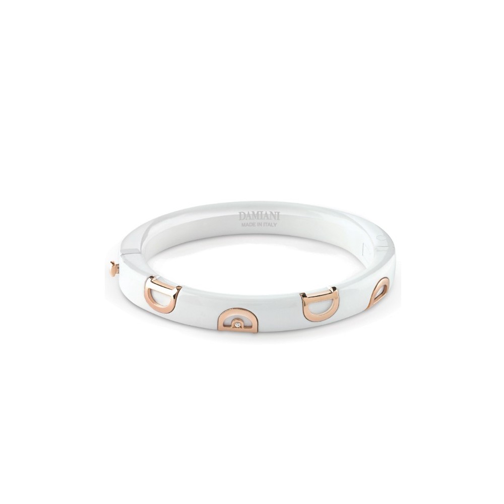 Bracciale D.Icon in Ceramica Bianca [decbb07f]
