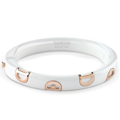 Bracciale D.Icon in Ceramica Bianca [decbb07f]