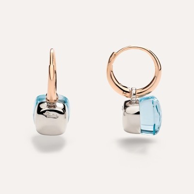 Orecchini Nudo Petit Topazio Azzurro [71535398]