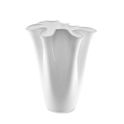 Vaso Opale Wave bianco 40 cm [6882c77e]