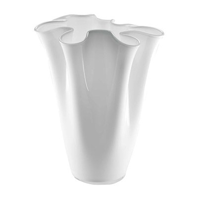 Vaso Opale Wave bianco 40 cm [6882c77e]