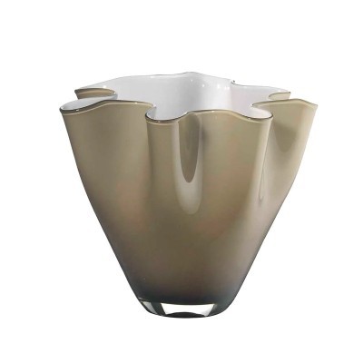 Mini Cachepot Wave Opale fumè 13 cm [8b717b09]