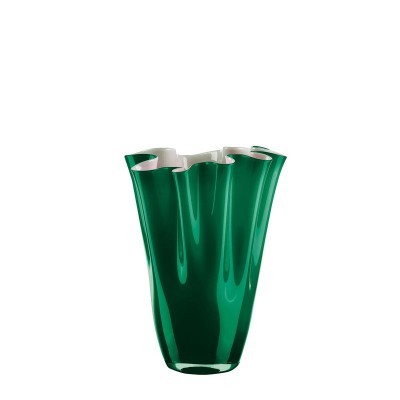 Vaso Wave Opale verde bosco 30 cm [65fee463]