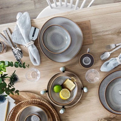 Coppa piana piccola Lave beige [68d8fd48]