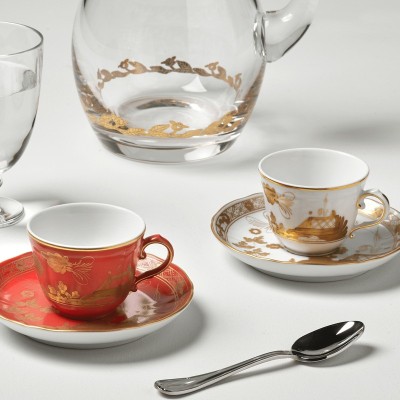 Tazza caffè cc 120 Aurum Antico Doccia [3f1d55e0]