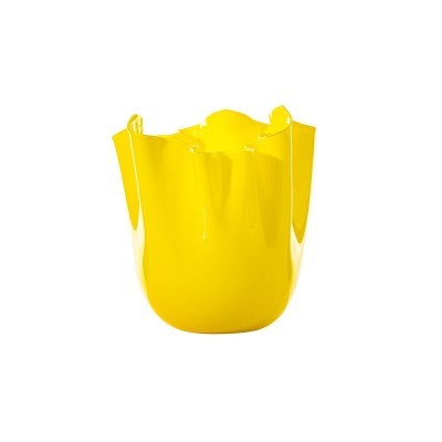 Vaso Fazzoletto Opalino Ginkgo Biloba H. 13,5 cm [30c50a70]
