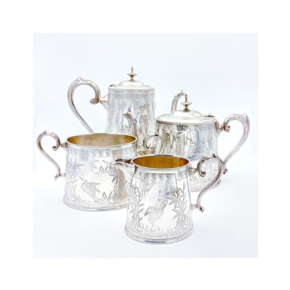 Set 4 pezzi Sheffield England Victorian [3b0eb9f5]