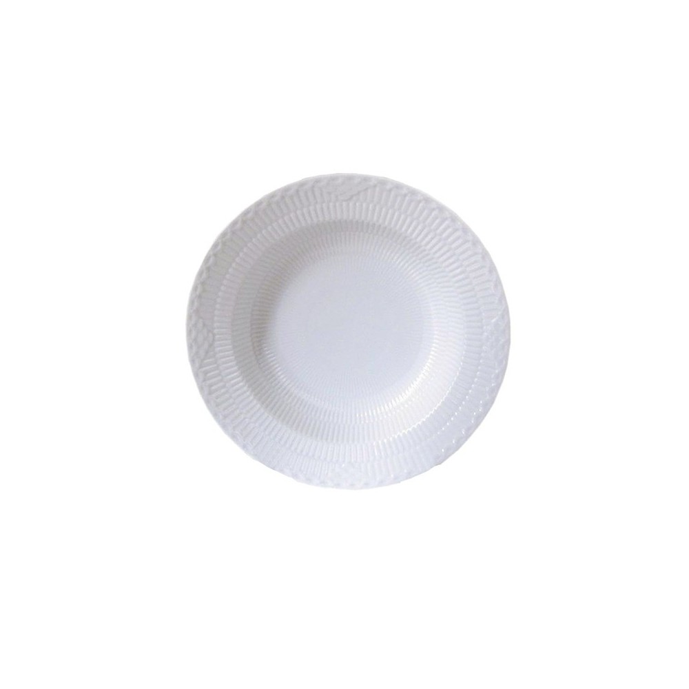 Piatto fondo White Fluted Half Lace 21 cm [2332f831]