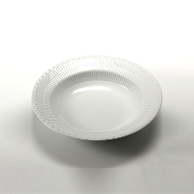 Piatto fondo White Fluted Half Lace 21 cm [fa14bb3c]