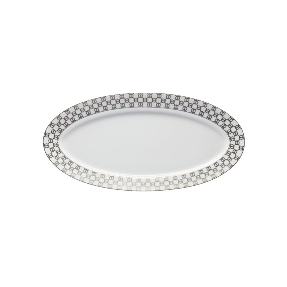 Piatto ovale Fil D'argent 58 cm [caa3cc73]