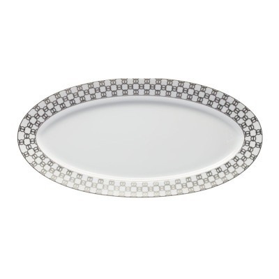 Piatto ovale Fil D'argent 58 cm [caa3cc73]
