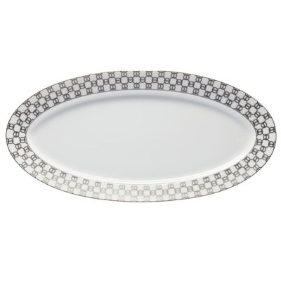 Piatto ovale Fil D'argent 58 cm [13858f7e]