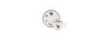 Piatto caffè cm 13,5 Frutta e Fiori [ea57767e]