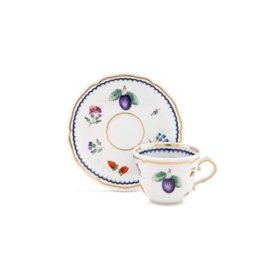 Tazza caffè cc 120 Frutta e Fiori [a8e67a1c]