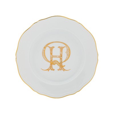 Set 4 piatti piani cm 26,5 Monogramma Oro [f7f166f8]