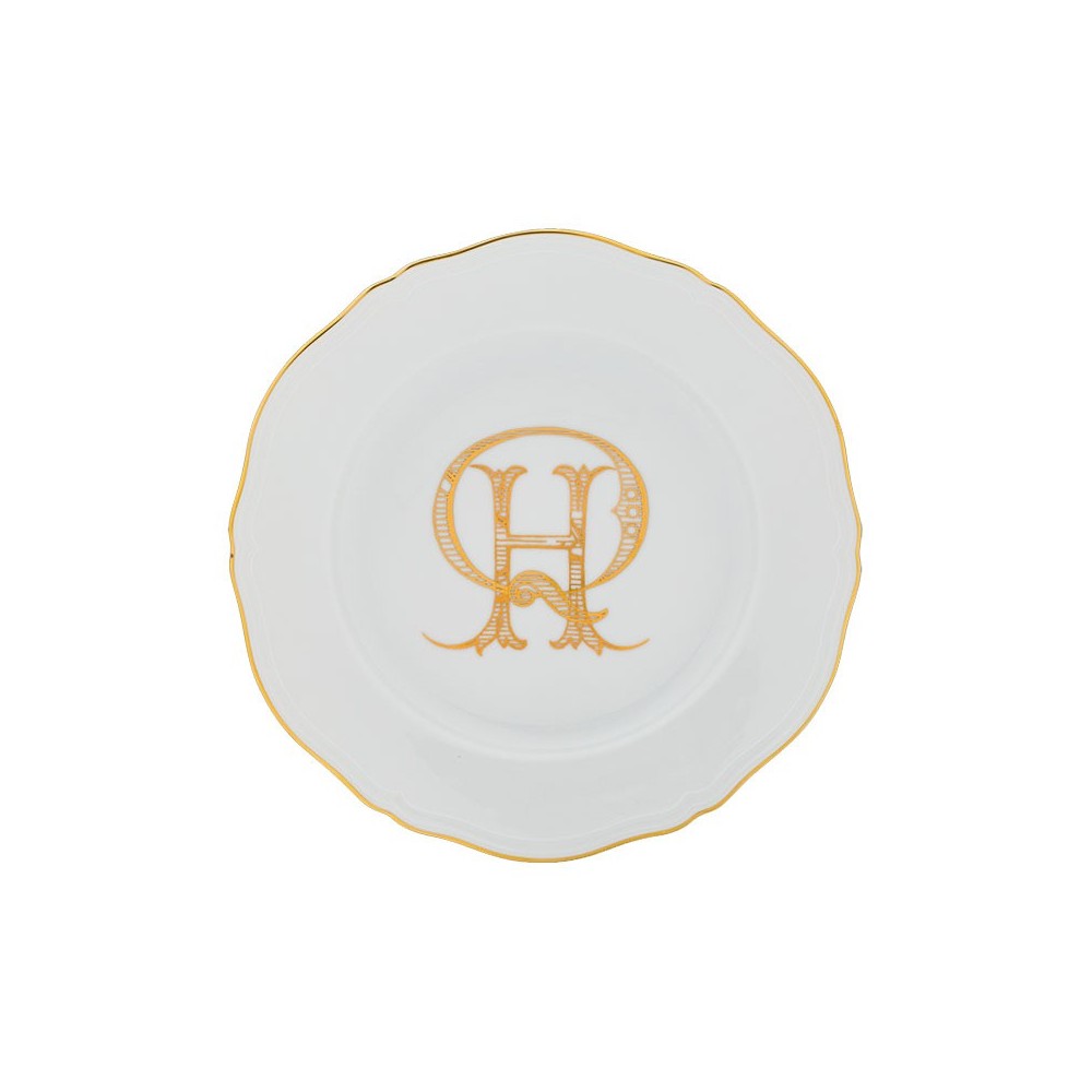 Set 4 piatti piani cm 26,5 Monogramma Oro [f7f166f8]