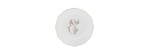 Set 4 piatti fondi cm 24 Monogramma Platino [0f101180]