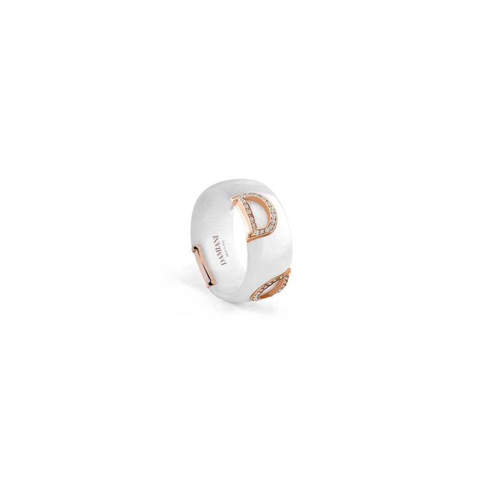 Anello D.Icon  in ceramica bianca [47356467]