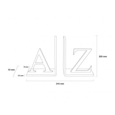Reggilibro Letters Nero [dc29bb77]