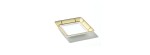 Svuotatasche quadrato 13,5 cm Diva giallo [935948c3]