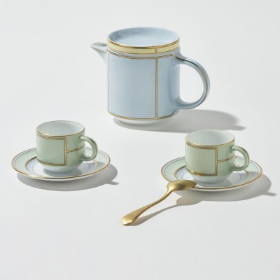 Piatto da caffè Diva verde [f66cf979]