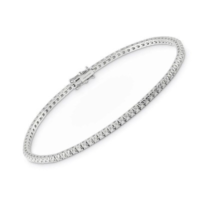 Bracciale Battito oro bianco con diamanti [c5119270]